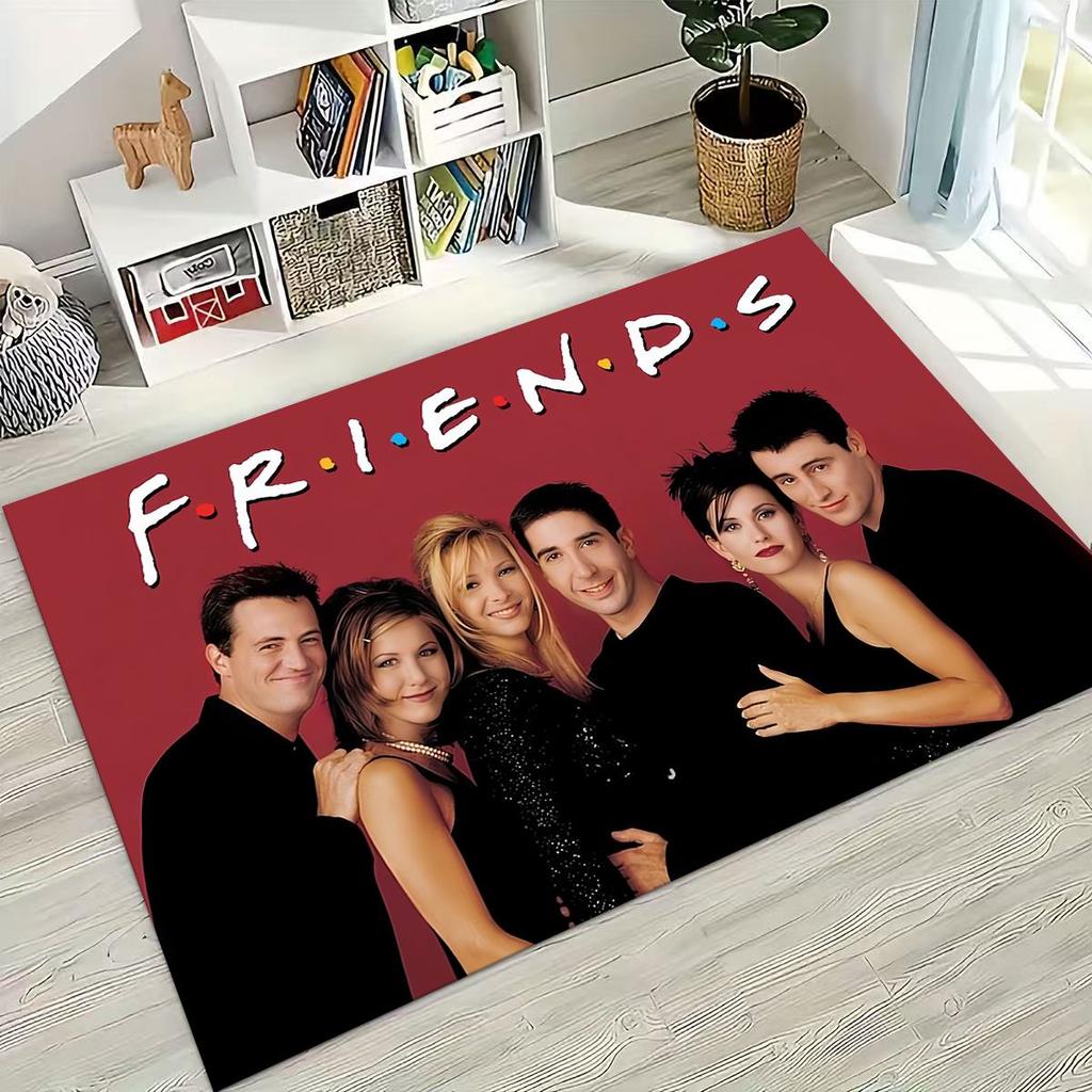 Классический коврик с логотипом Friends Central Perk для спальни, гостиной, дивана, домашний придверный коврик, декор, большой детский игровой нескользящий коврик для пола