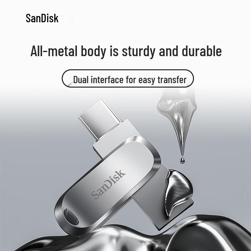 SanDisk DDC4 1 ТБ Флеш-накопитель USB 3.2 Type-C с двумя дисками