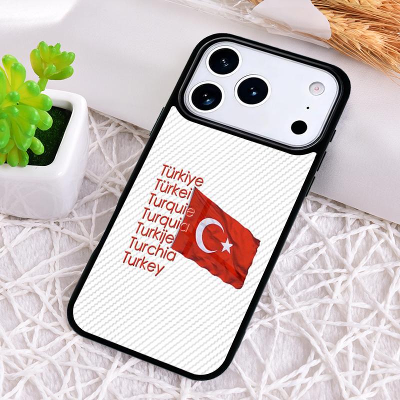 Turkey Turkish Flag soft Shockproof Phone Case for iPhone 17 Air 16e 15 11 12 14 13 Pro Max Cover Coque