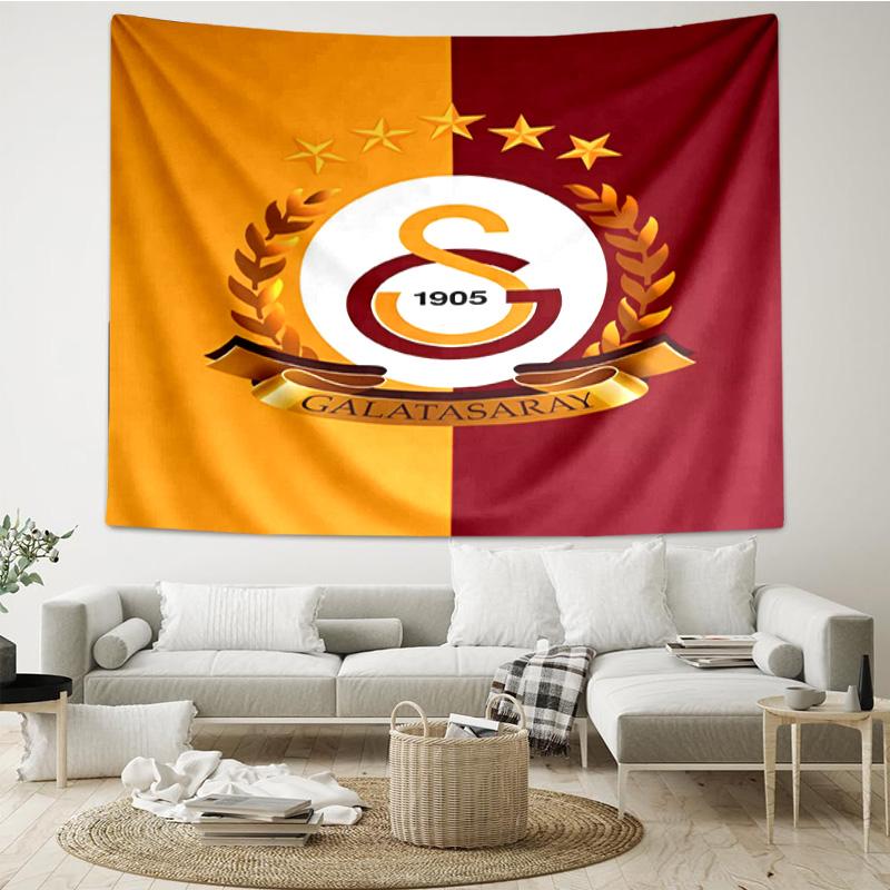 Galatasaray Football Club Emblem Tapestry Room Decoration Wall Hanging for Living Room Bedroom, dormitory, Birthday and Christmas gifts