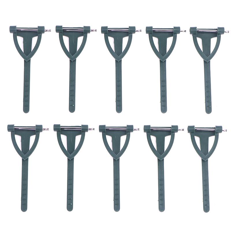 10Pcs Diy Art Plant Flower Brooch Holder Fixed Clip T Shape Triangle Pin