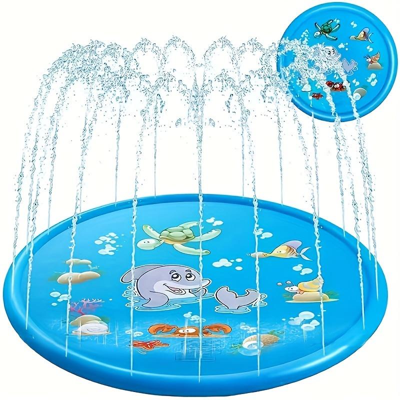 Extra-Large 170cm/66.93inch PVC Kids' Water Sprinkler Foldable Inflatable Spray Mat Summer Cool-Down Toy