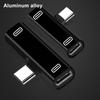 Adapter Multifunctional Reliable Alloy USB Type C To Dual Type-C Splitter Converter