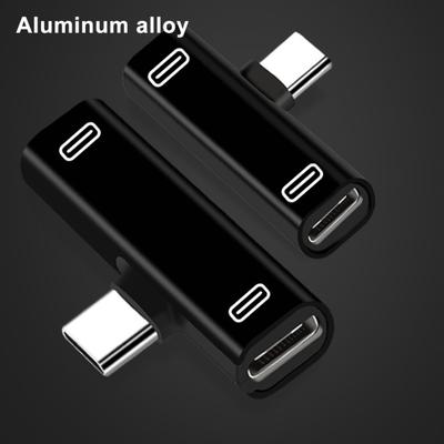 Адаптер Многофункциональный Надежный Сплав USB Type C к Двойному Разветвителю Type-C Конвертер