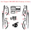 Car-Styling Carbon Fiber Car Interior Center Console Color Change Molding Sticker Decals For Peugeot 308 2007-2013
