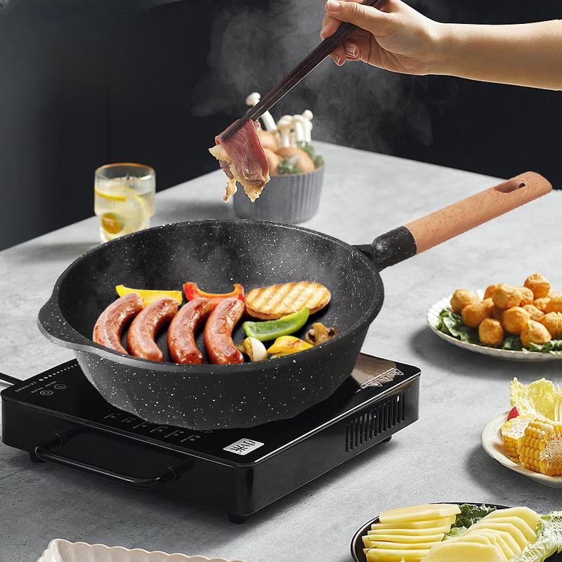 ZISIZ 28cm Non-stick Stir-fry Pan