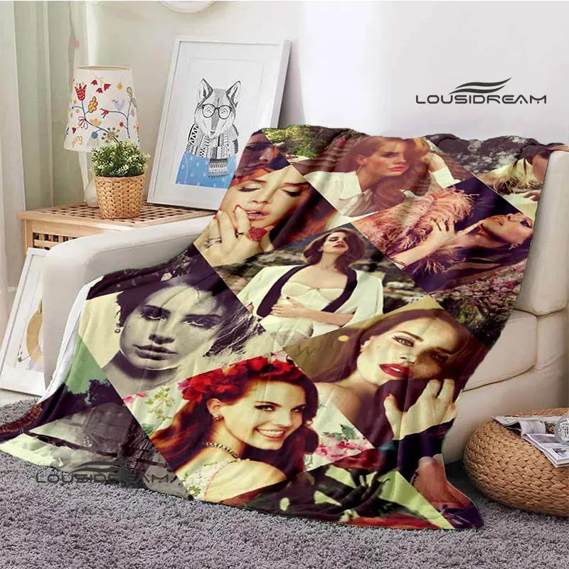Lana Del Rey Retro Printing blanket Children's Warm Flange Home travel bed linings Birthday Gift