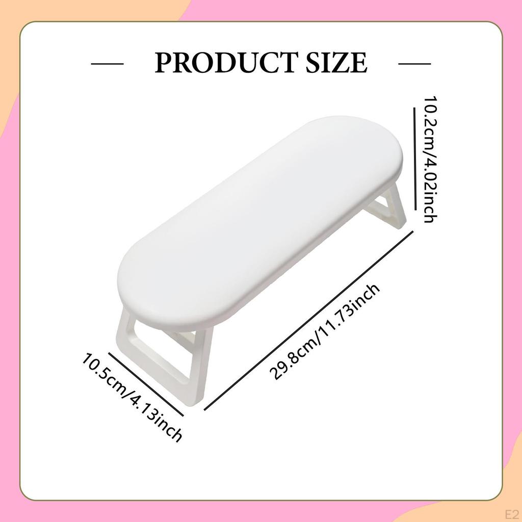 Nail Arm Rest Armrest,Manicure Tool,Foldable,Salon Use Anti Slip Professional Nails Cushion Hand