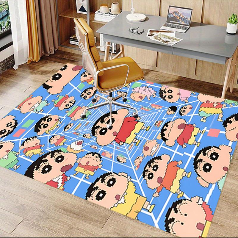 1pc Adventure Crayon World Carpet for Playroom Bedroom Living Room Sofa Home Decor,kids Game Area Rug Non-slip Floor Mat Y728123