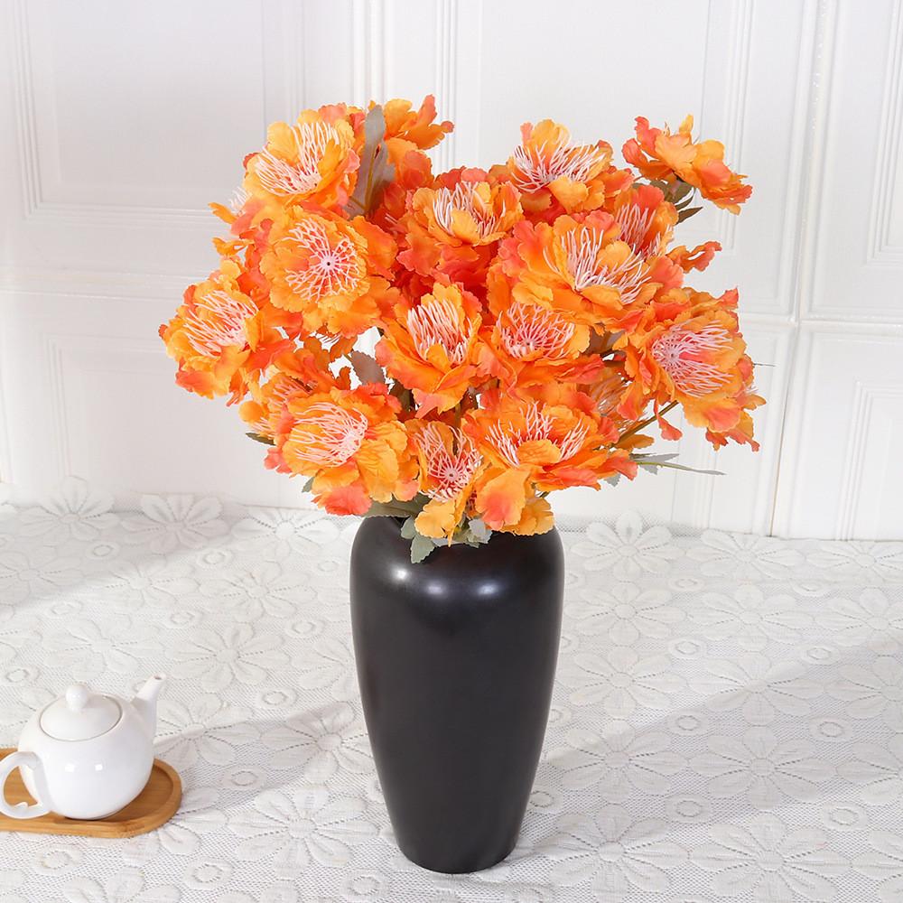 Peony Silk Snow Floral Arrangement For Wedding Decor Photography