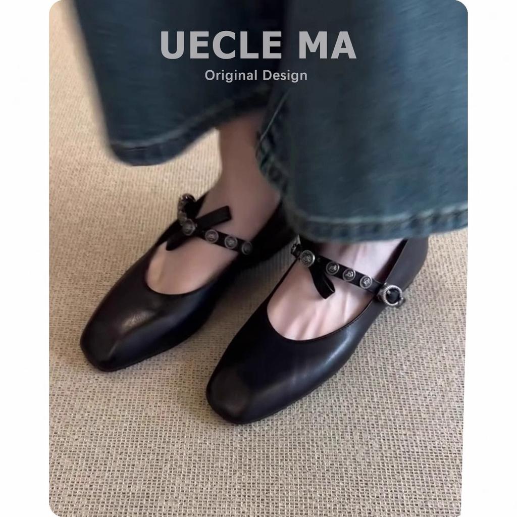 Супермягкая овечья кожа французские туфли-лодочки женские плоские с бантом с открытой союзкой балетки маленький квадратный носок ретро туфли Мэри Джейн