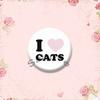 Y2k Aesthetic Pink Round Pins Domo Love Letters Enamel Badges Custom I Heart My GF BF Brooches Cartoon Jewelry Gift for Friends