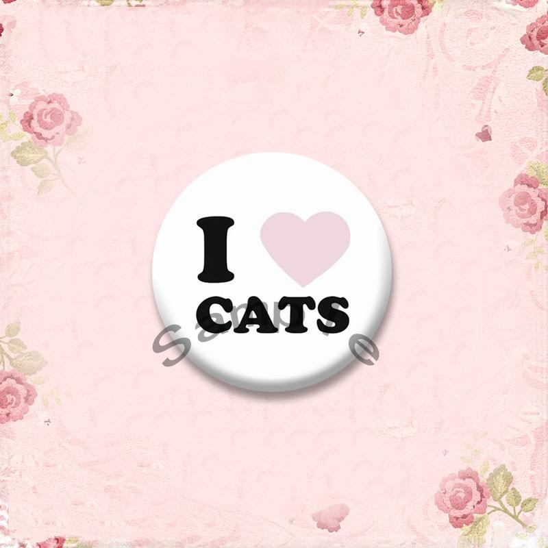Y2k Aesthetic Pink Round Pins Domo Love Letters Enamel Badges Custom I Heart My GF BF Brooches Cartoon Jewelry Gift for Friends