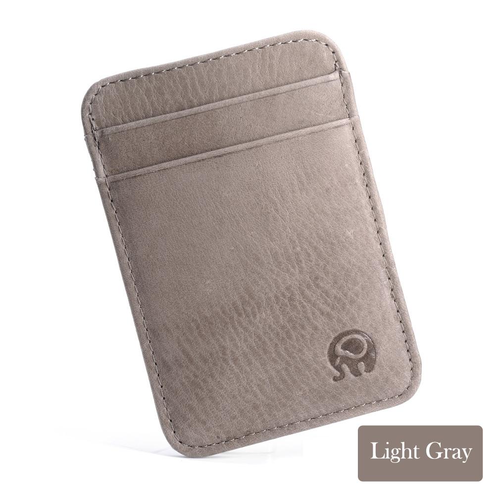 Genuine Leather Men Wallet Brown Coin Purse Small Mini Card Holder Male Wallet Pocket Thin Purses Money Bag Slim Wallet New