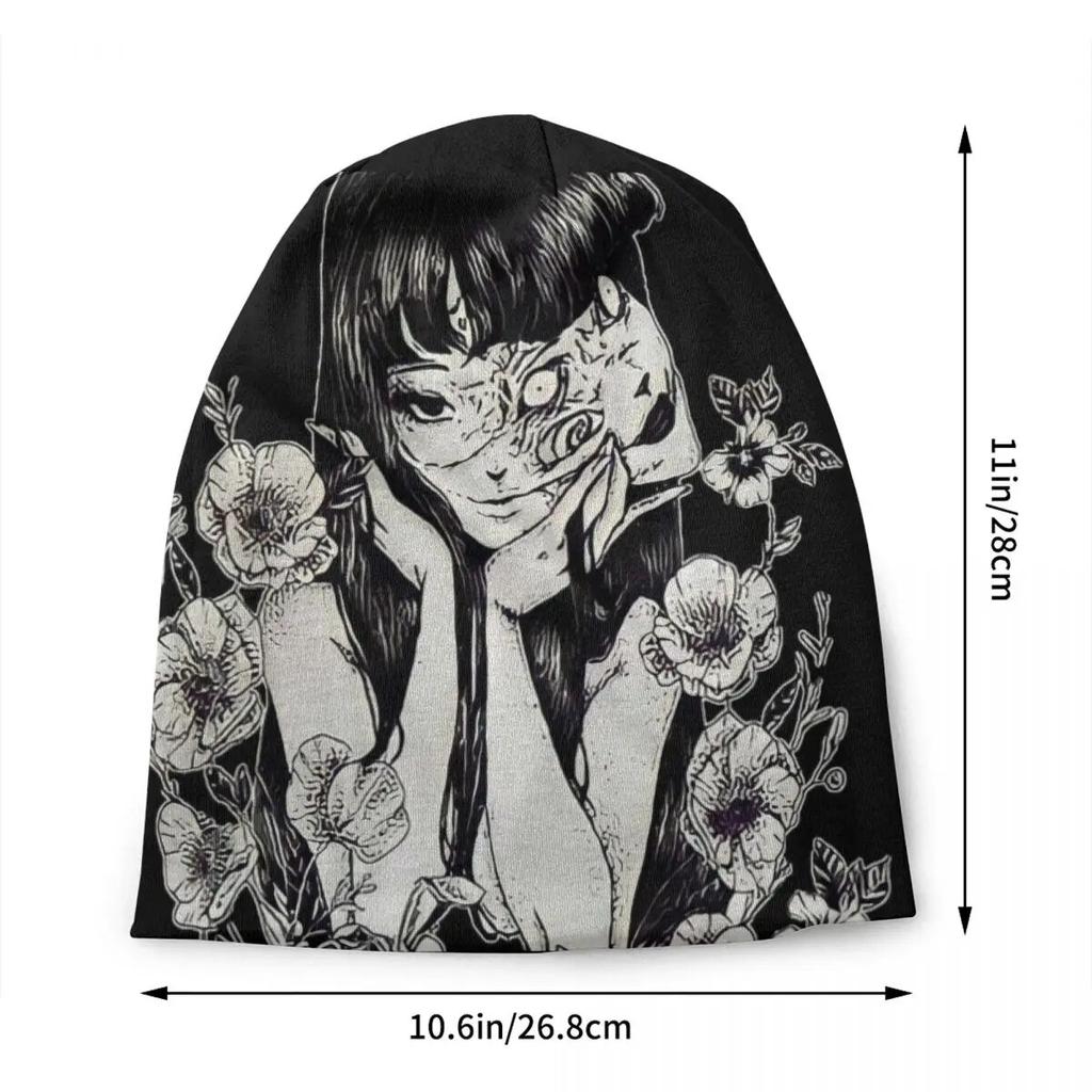 Цветочная шляпа Tomie Junji Ito, вязаная шапка, модная унисекс для взрослых, Япония, ужасы, манга, зимние теплые шапочки с черепами, шапка унисекс
