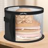 Foldable Wide Brims Hat Organizer Bag with Carrying Handle Oversized Clear Hat Case for Closet