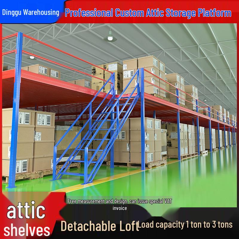 Heavy-Duty Multi-Layer Loft Storage Racking Platform for Large Warehouses