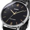 [Casio] CASIO Quartz Men's Watch MTP-VT01L-1B Black x Black Leather Band Overseas Model [Parallel...