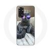 Case for Xiaomi Redmi Note 11S Cat with Purple Glasses