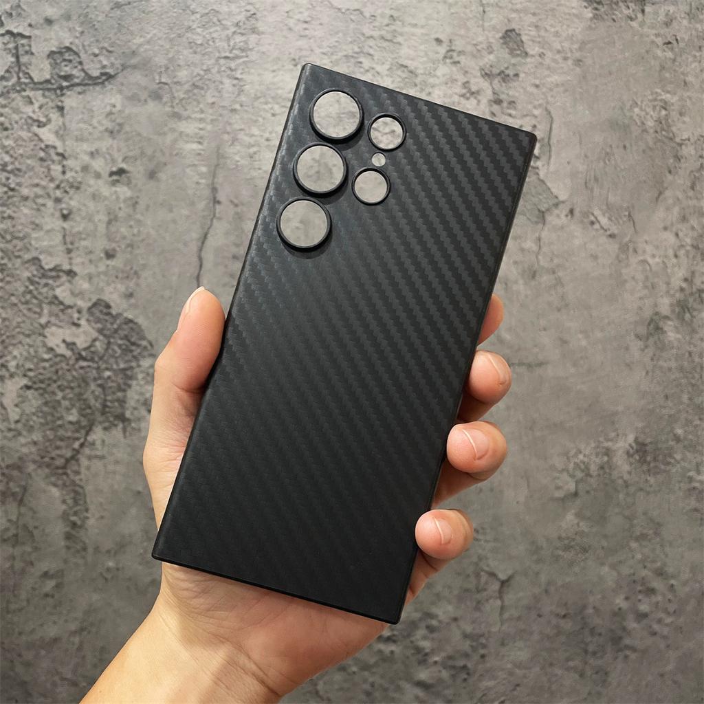 Samsung S25ultra Kevlar Carbon Chisel Dimension Mobile Phone Case S23u Business S24 Ultra Thin PP Protection Case