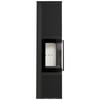 Wood burning steel stove KRATKI TORA/L 8 kW Ø 150 quartz sinter Nero Assoluto self closing door