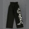 Европейские и американские ретро уличные спортивные штаны с принтом граффити