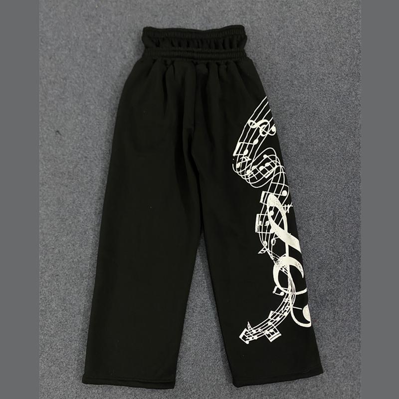 Европейские и американские ретро уличные спортивные штаны с принтом граффити