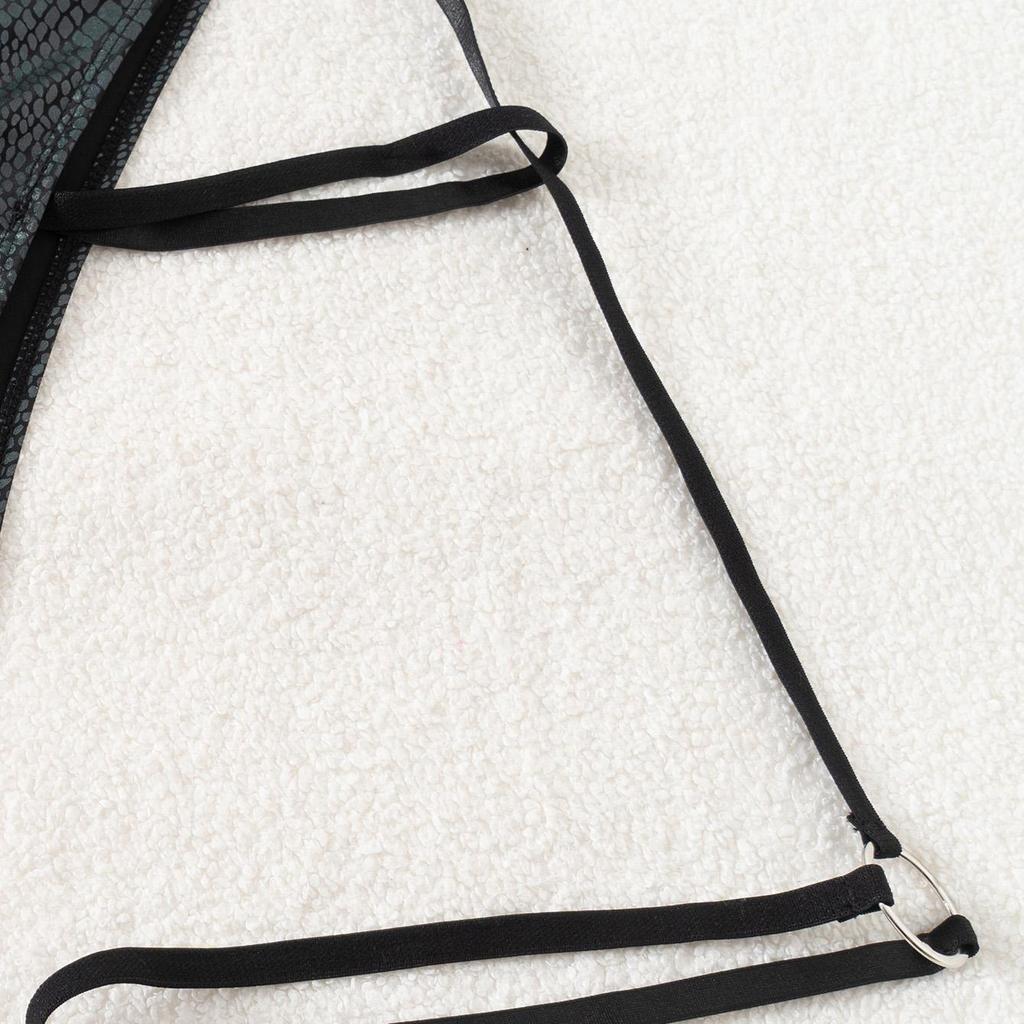 Женский сексуальный треугольный раздельный бикини-костюм, комплект, завязывающиеся по бокам стринги, купальник на одно плечо, эластичный