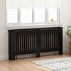 Radiator Cover Black Oak Effect 172 x 19 x 81.5 cm
