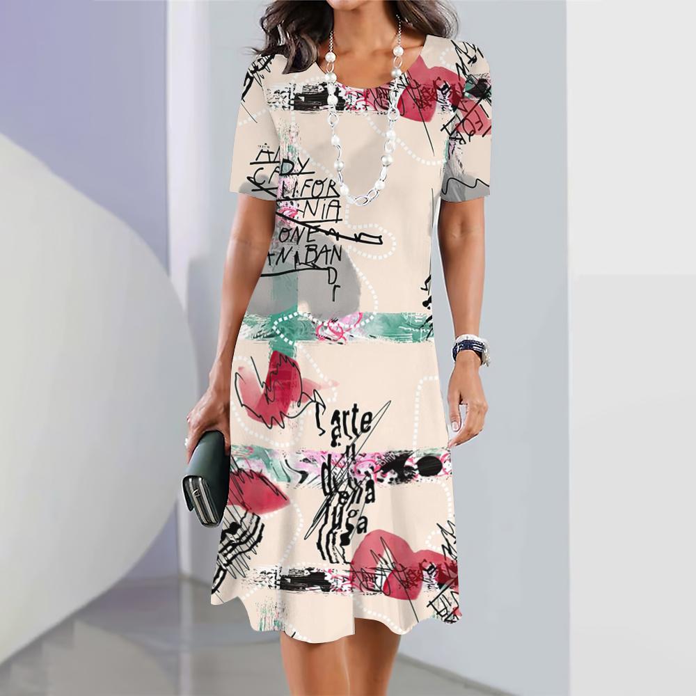 Женские элегантные платья летнее платье средней длины