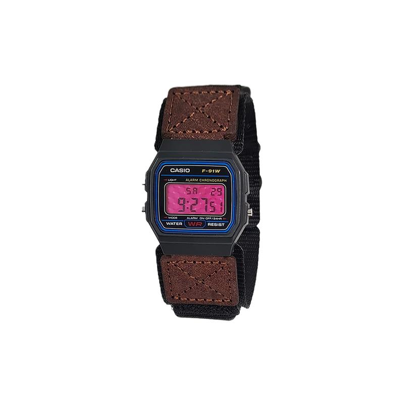 Casio Кастомизированные часы модифицированная серия фиолетовое зеркало серебристый пластиковый корпус водозащита для жизни A159W-N1DF модифицированный-Серебристый кварц A159W-N1DF