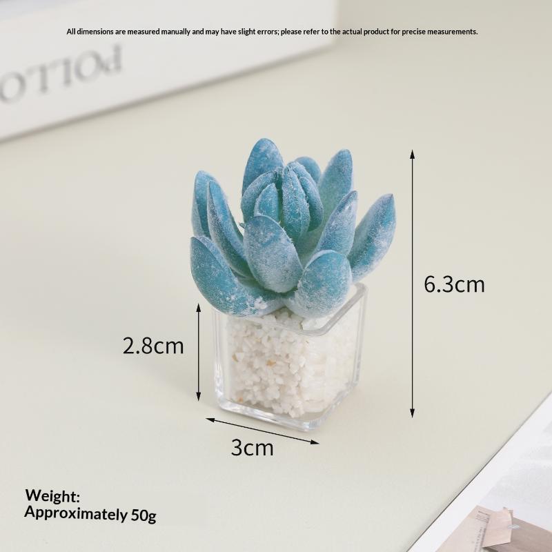 1/12 Scale Simulation Mini Potted Plant Model Dollhouse Decor Accessory Ideal Gift for Miniature Hobbyists