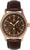 Salvatore Marra Moon Phase 5 ATM Water Leather Limited Pink Gold and Men's Multi-Calendar Watch, Resistant, Strap, Edition, Brown, SM24110-PGBR