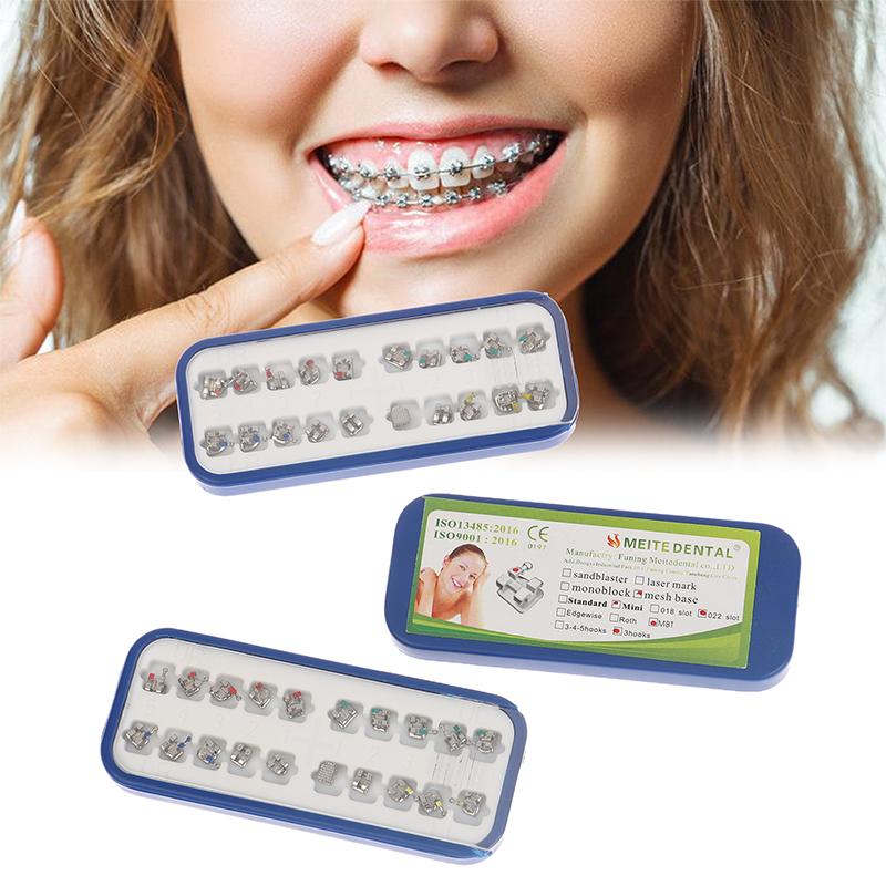 Высококачественные стоматологические брекеты Материал пассивные самолигирующие брекеты Mbt/Roth 022 345 Крючки