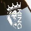 Stickers Lion with a Crown King Vinyl Decal Car Sticker Waterproof Auto Decors On Car Body Bumper Rear Window Laptop