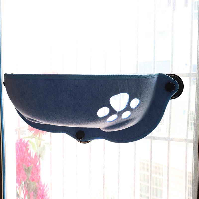 Cat Hammock Window Sill Bed with Suction Cups - Pet Balcony Perch