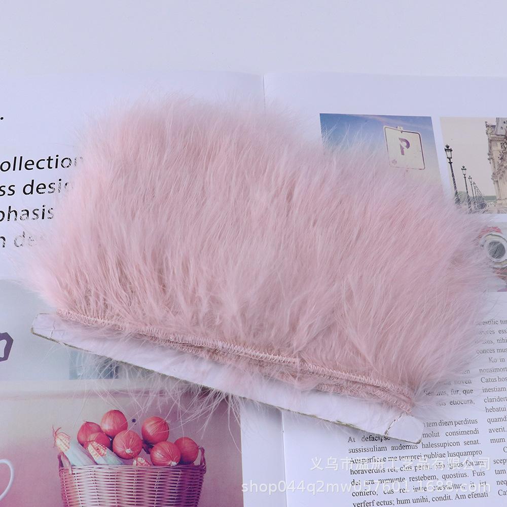 5-7Cm Bone-Cut Full Flannel Edge Stage Clothing Material Turkey Fluff Skirt Barbie Diy