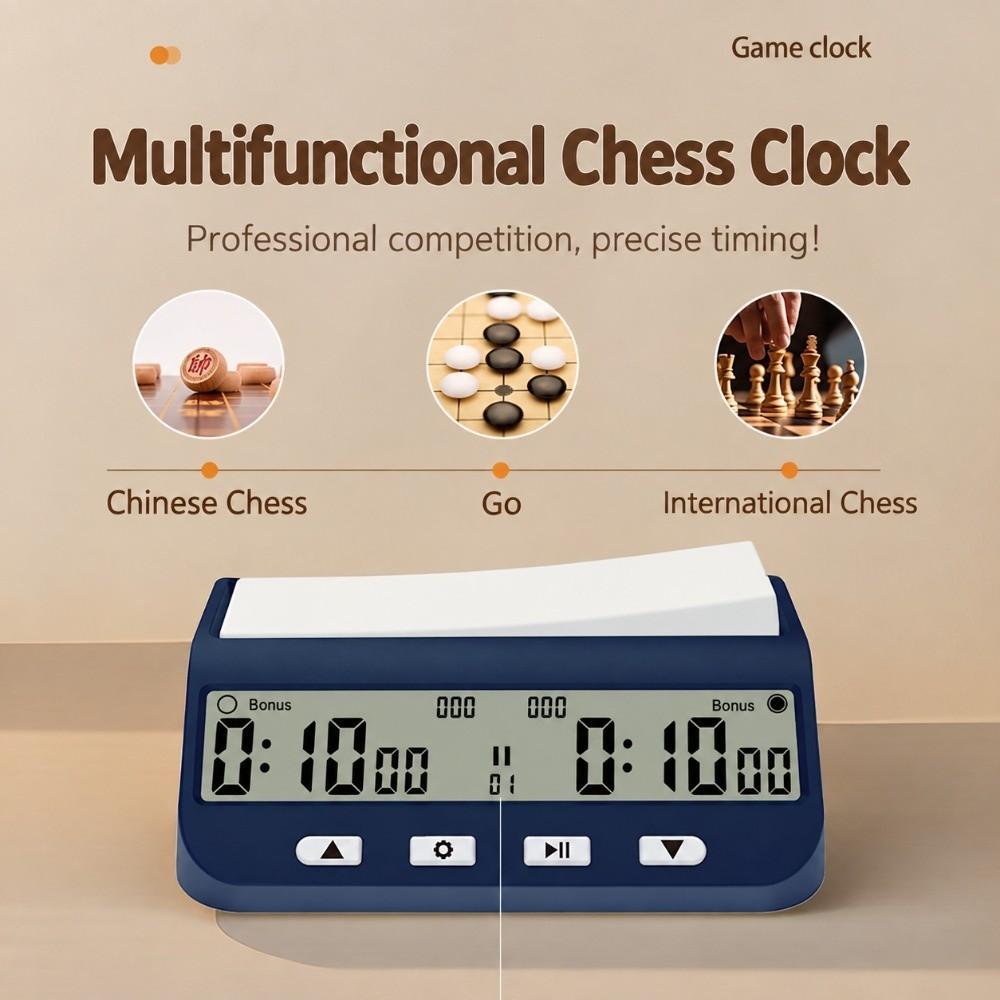 ABS Material Chess Timer Multifunctional Game Timer Compact Board Game Clock for Board Games