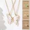 Для девочек женщин для друзей ожерелья дружбы ожерелье BFF ожерелье лучшего друга в форме бабочки