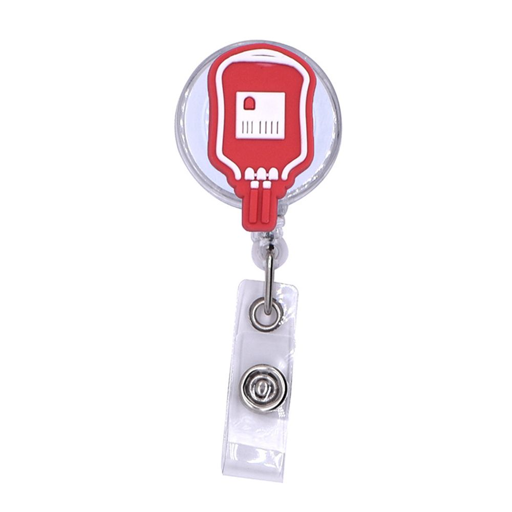 Medical Treatment Retractable Keychain Badge Reel Clip ID Card Badge Holder Doctor Nurse Clip