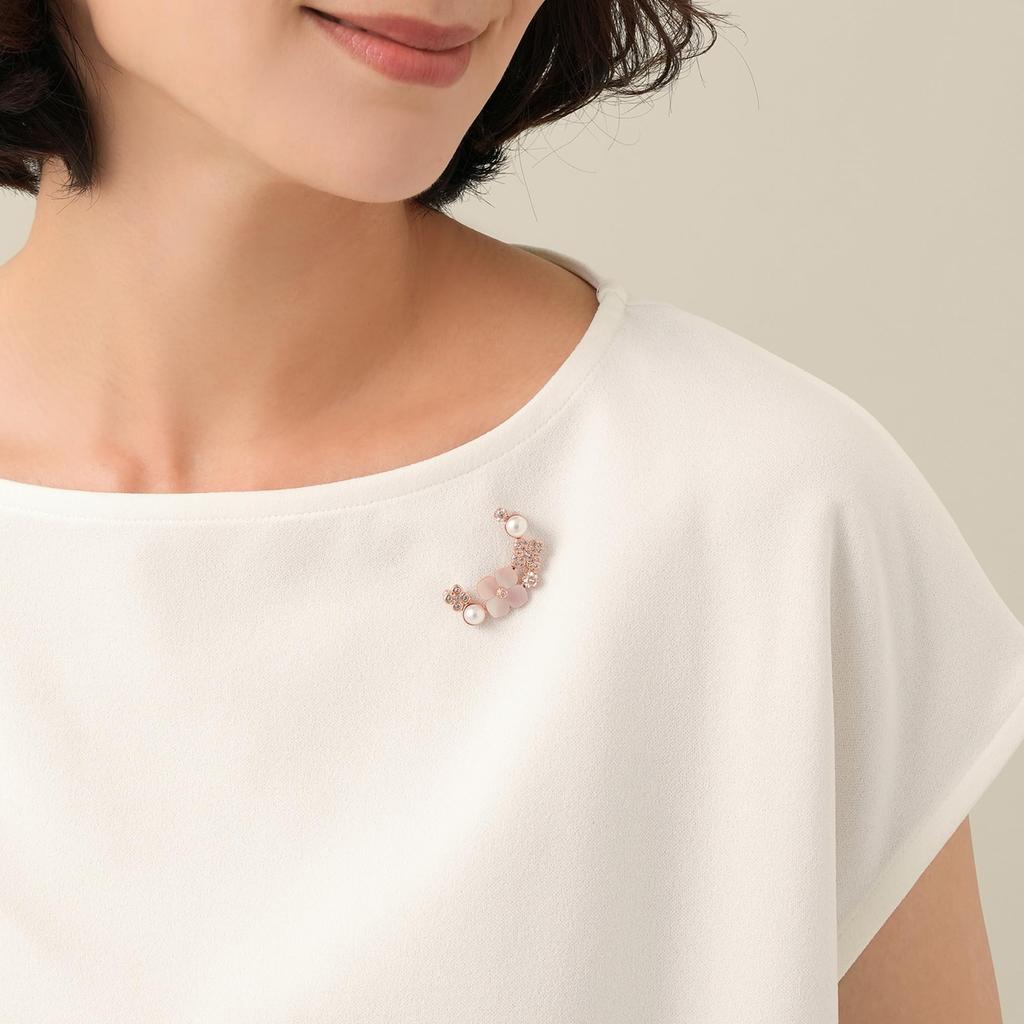 Брошь-цветок из ракушки с пресноводным жемчугом VBMV2006 XP [бутик Vendome]