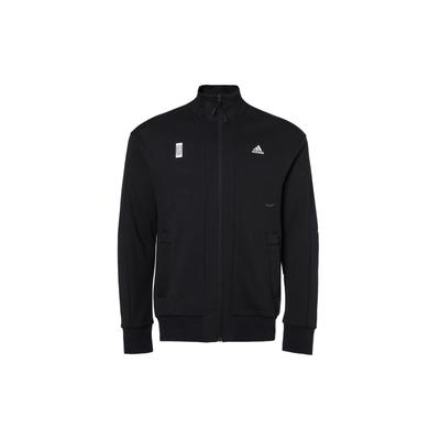 Wj Kn Series Sporty Logo Fit Track Jacket Men Outwear Black H39334
