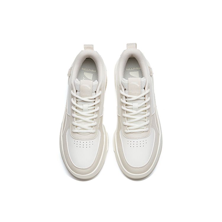 Anta Кроссовки женские с низким верхом для скейтбординга Milk Cap, нескользящие, износостойкие, белые, серые 922228012-3