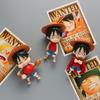 3 шт. Аниме One Piece Фигурка Манки Д. Луффи Три Выражения Модель Игрушка Подарок Коллекция Фигурка Действия ПВХ