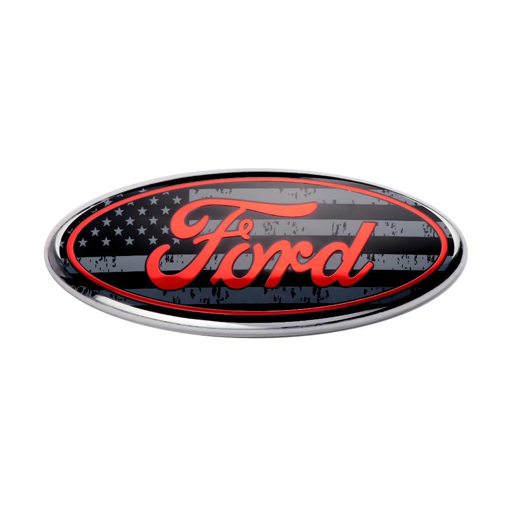 115/150/176/224mm Car Hood Front Grill Emblem Tail Trunk Logo Cover Decoration For Ford Mondeo Kuga Fiesta Ghia Focus ST Ranger