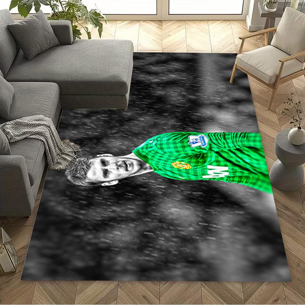 Football Player Celebration Carpet Suitable for Game Room Kitchen Bedrooms Playrooms Antislip Carpet Anime Office Decor