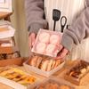 Прямоугольная коробка для сэндвичей, рулетов и выпечки, 50 штук в упаковке
