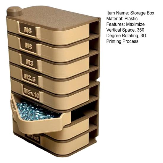 Органайзер для хранения 360 градусов вращающийся вертикальный настольный органайзер с выдвижными ящиками система маркировки электронные компоненты принадлежности для рукоделия