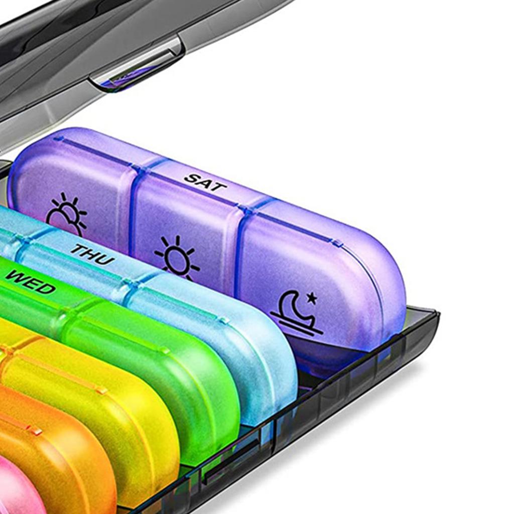 Weekly Medicine Organizer 3 Times A Day Large 7 Day Daily Medicine Planner Container Case 21