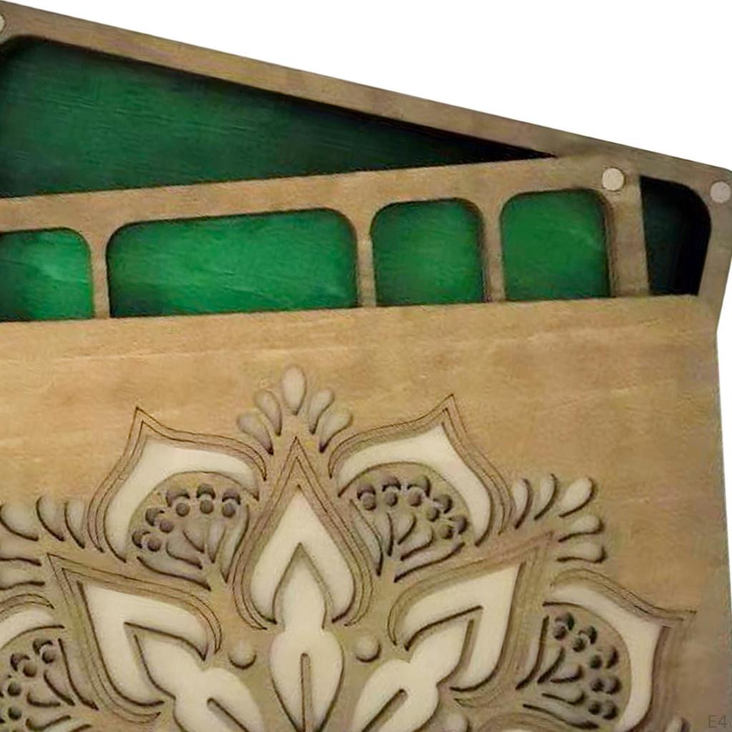 Лоток для классификации счетов, Деревянная доска с крышкой для хранения 'Коробка' для экрана